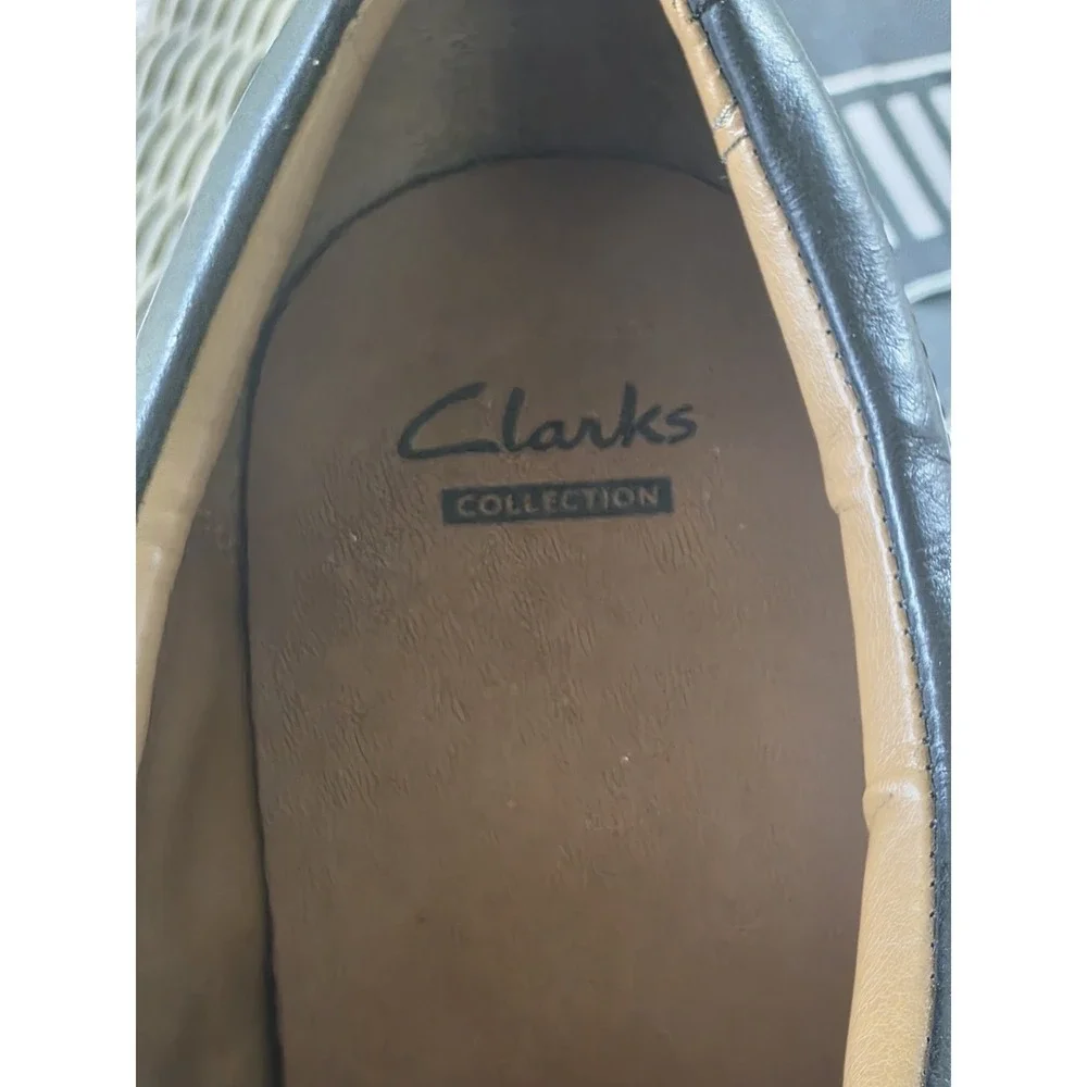 Clarks Men's Tilden‎ Walk Oxford, Black Leather Dress Shoes , Size 15 M US